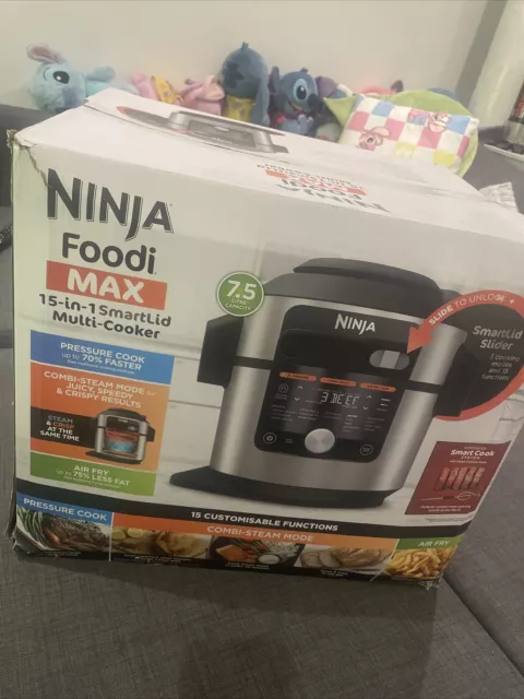 Ninja Foodi MAX 15 In 1 SmartLid Multi-Cooker 7.5L Air Fryer BRAND NEW