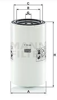Filtro uomo W14003 filtro idraulico di lavoro per Steyr Multi Profi Case IH 09->