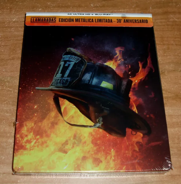 LLAMARADAS (Backdraft) LIMITADA STEELBOOK 4K UHD+BLU-RAY NUEVO (SIN ABRIR) R2