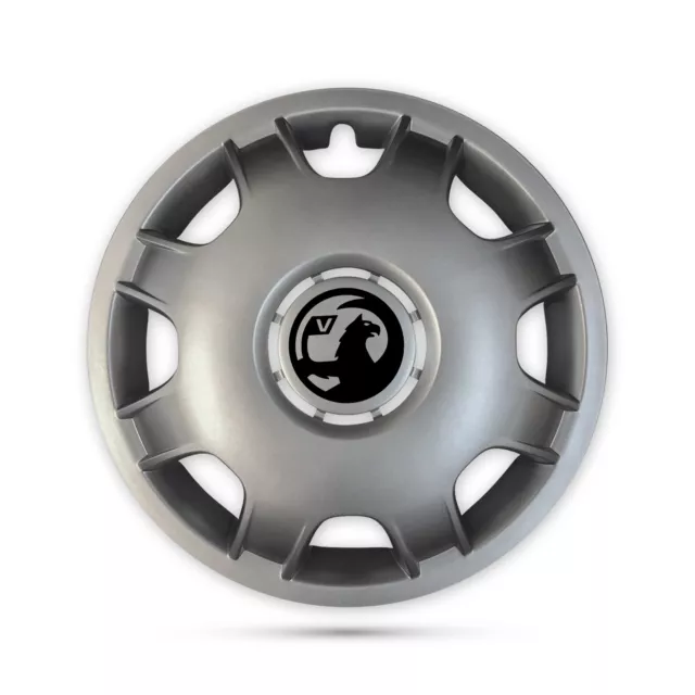 For Vauxhall Vivaro Motorhome Camper Van 16” 4x Hub Wheel Trims Caps Black