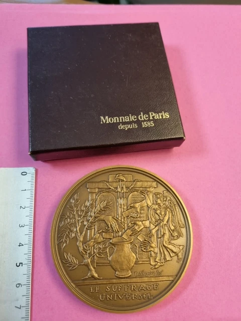 Médaille De Table Saint-Sylvestre 1970 'Les Voeux Se Manifestent' Par R. Tschudin - En Cuivre, Bon état
