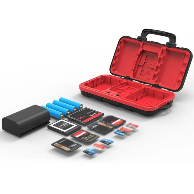 Card Holder Camera Battery Case /XQD/CF/TF for  EN-EL15 EN-EL 14A LP-E6 // T2