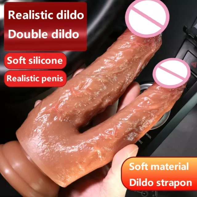 Silicon-Strapon-Dildo-Sex-For-Couples-Realistic-Penis-Strap-on-Double-Dildo