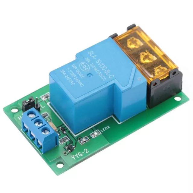 30A High Power Relay YYG-2 (5VDC) High/Low Level Trigger Durable Relay Module