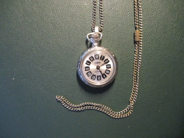 RARITÄT - DDR Vintage Ruhla Damen Halskettenuhr, Taschenuhr - Antimagnetic