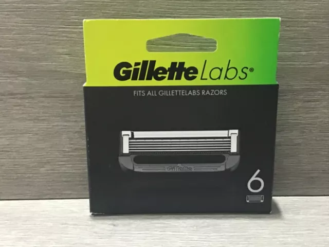 Gillette Labs 6 Pack Replacement Razor Blades Boxed Brand New 100% Genuine