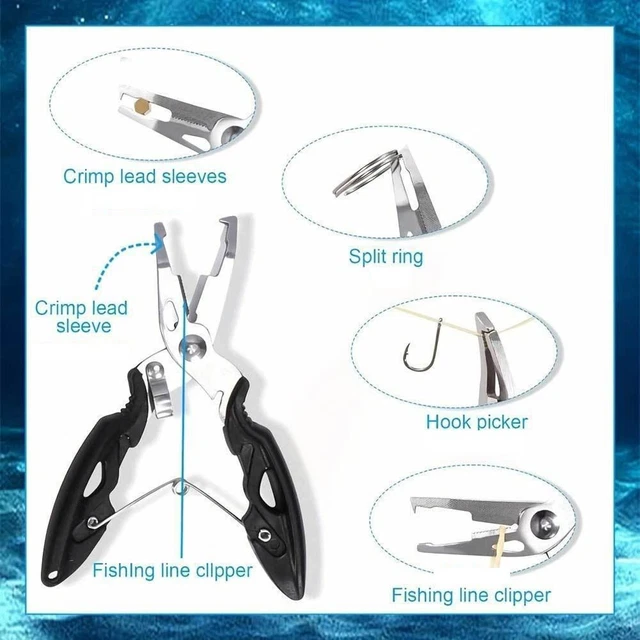 FISHING PLIERS FISH Priest and Hook Remover Essential Multi Tools for ...