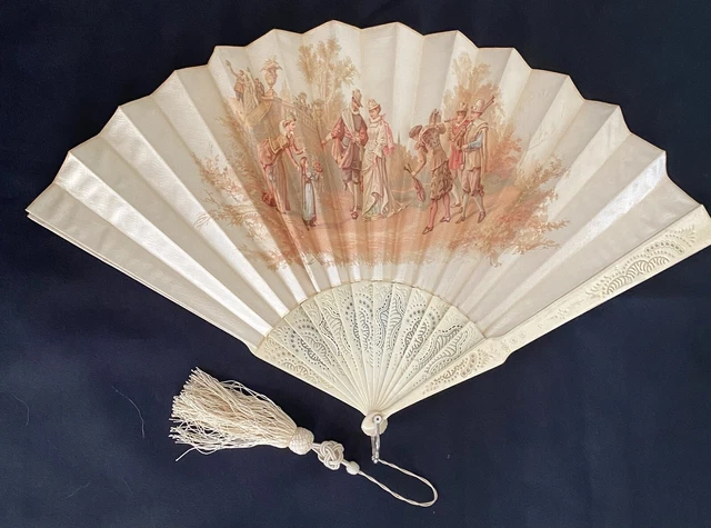 EVENTAIL ROMANTIQUE DE FILLETTE - Galerie Le Curieux EVENTAIL ROMANTIQUE DE FILLETTE - Galerie Le Curieux