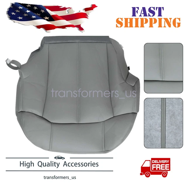 For 1999-2002 Chevy Tahoe Suburban Passenger Side Leather Lower Seat Cover Gray