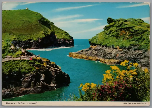 Boscastle Harbour Cornwall England Postcard