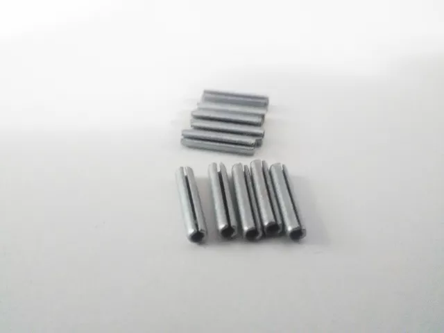 10X Slotted Spring Roll Pin  3/32 x 7/16   Zinc Coated High Carbon Steel