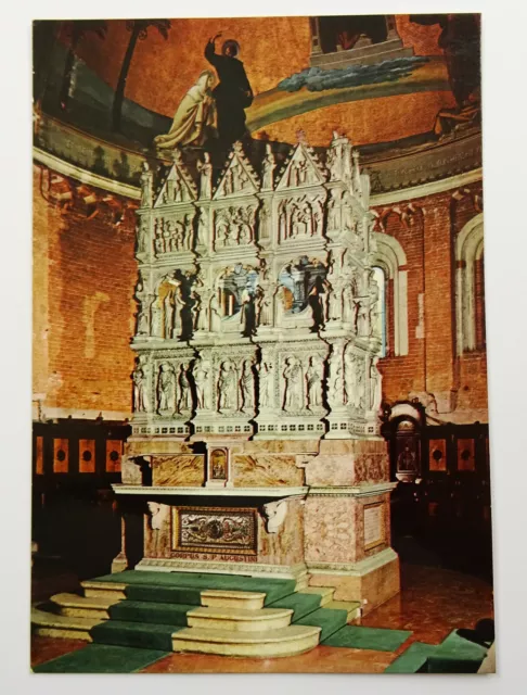 St Augustine Tomb Vintage Postcard San Pietro Ciel d'Oro Sarcophage Augustin