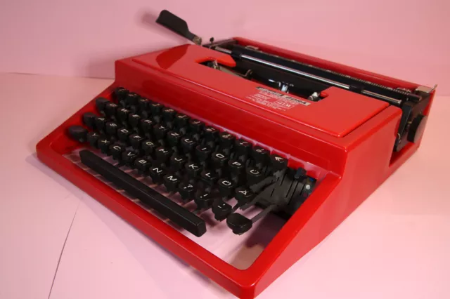 Máquina de escribir portátil vintage Olivetti Dora 1965 Ettore Sottsass mediados de los años 70