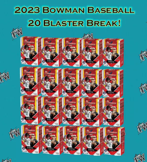 MINNESOTA TWINS 2023 Bowman 1/2 Case 20 Blaster Value Box Break 664 MLB