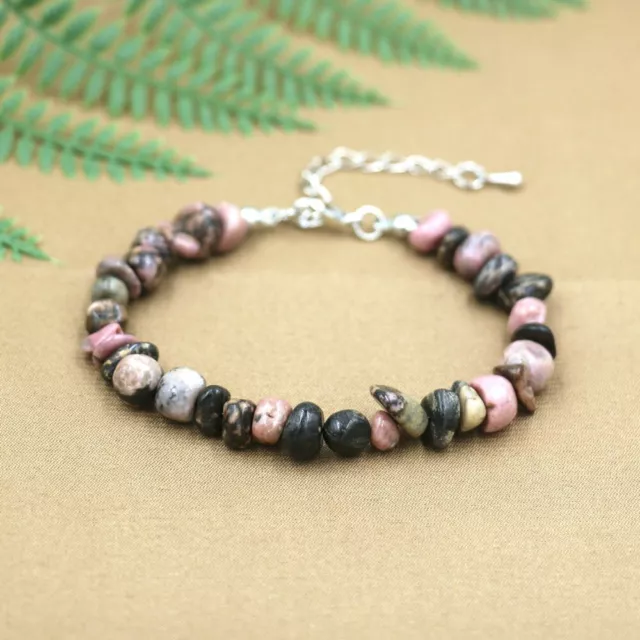 Bracelet en pierre naturelle Lithothérapie Rhodochrosite