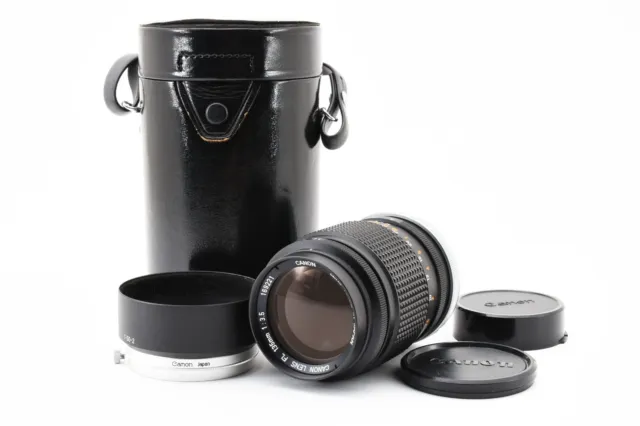 《 MINT in Case 》 Canon FL 135mm f3.5 Prime Telephoto Lens w/ Hood From JAPAN