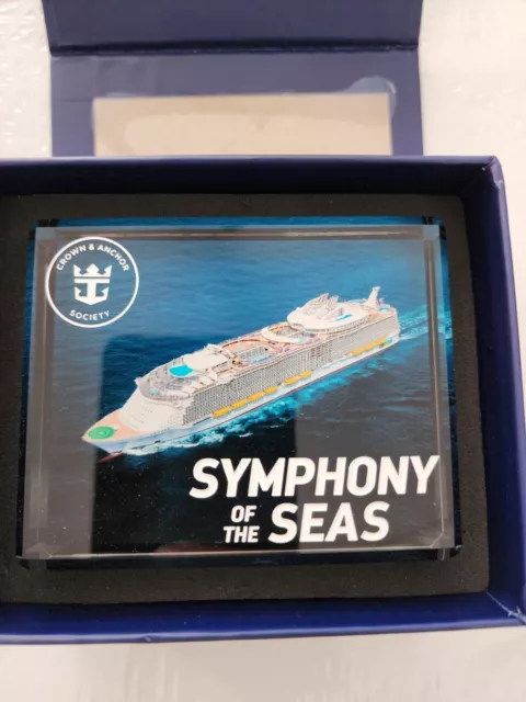 Royal Caribbean Symphony Of The Seas Crystal Block In Color