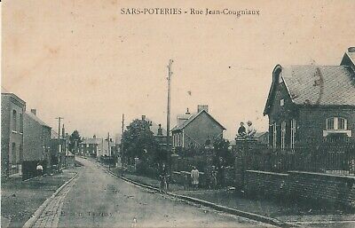 CPA Sars-Poteries (59) Rue Jean-Cougniaux