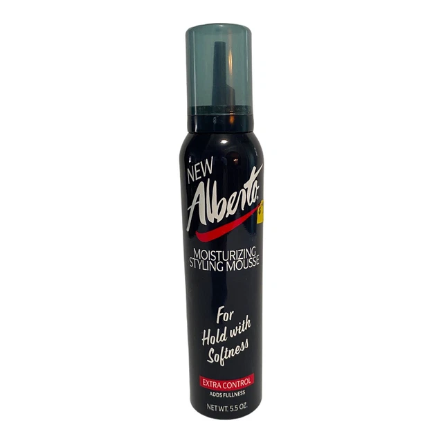 VINTAGE ALBERTO MOISTURIZING Styling Mousse Extra Control 5.5 Oz New