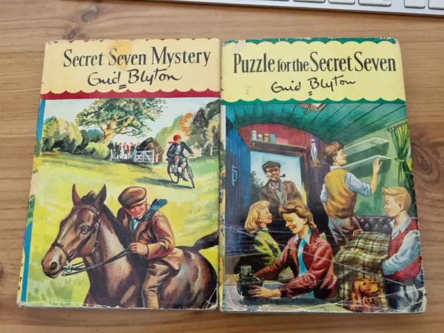 Secret Seven books hardback x2 Bundle Enid Blyton Vintage Collectable