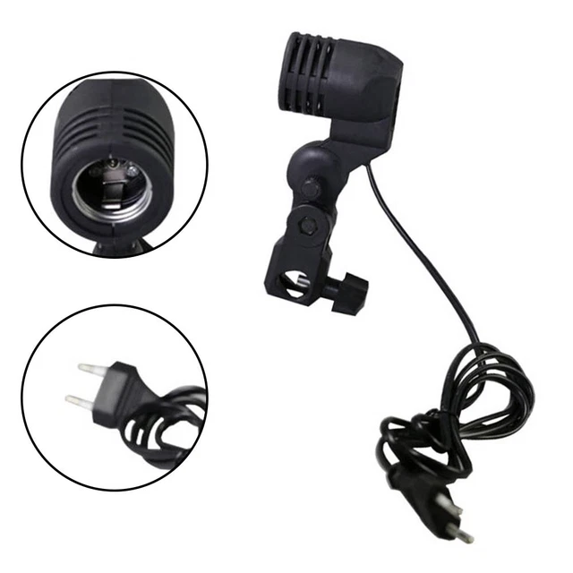 Conjunto de lámpara individual con tornillo E27 y orificio paraguas para fotografía
