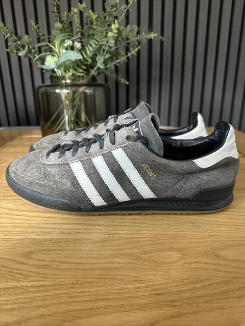 ADIDAS ORIGINALS JEANS Mens Trainers Grey White Suede Leather Shoes All Sizes 98.99 PicClick UK