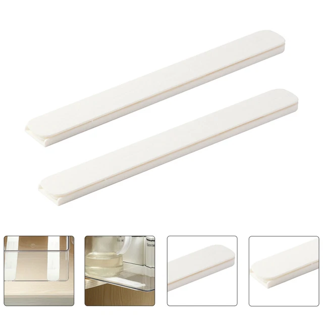 4 piezas caja de almacenamiento riel caderas armario guías de cajones blanco