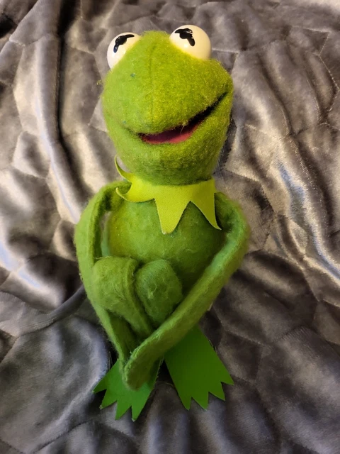 Vintage Fisher Price 857 Felt Kermit the Frog Plush Knee Hugger Toy 1981 Henson