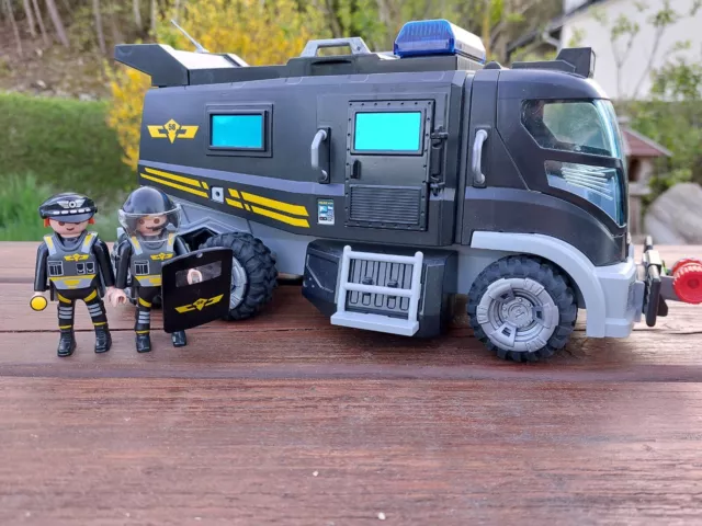 Playmobil 9360 SEK-Truck mit Licht- und Soundeffekt Polizei mit Figuren