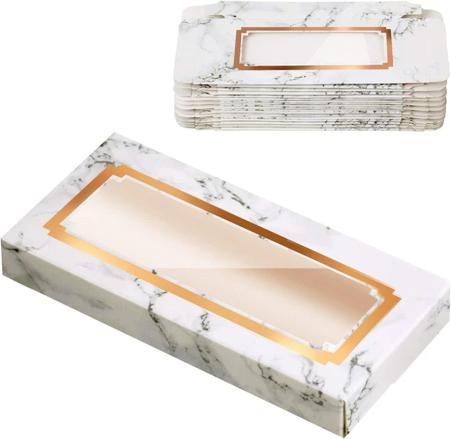 24 Pieces Empty Eyelashes Packaging Paper Eyelash Box Eyelash Holder Case Mar...