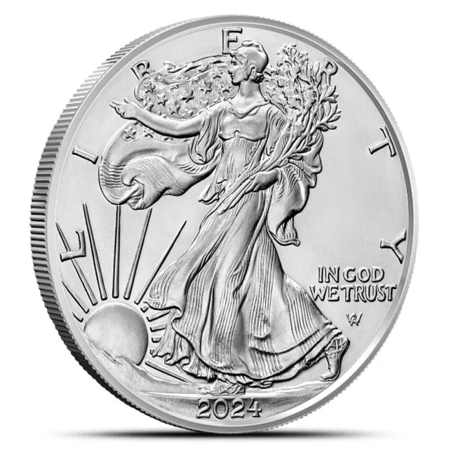 2024 1 oz American Silver Eagle Coin $1 BU