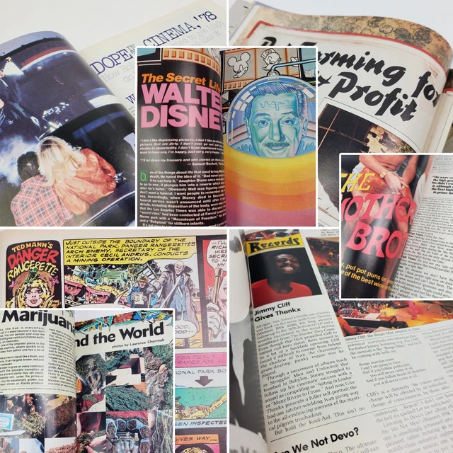 HIGH TIMES MAGAZINE Vintage April 1979 Walt Disney Smothers Bros Movies ...