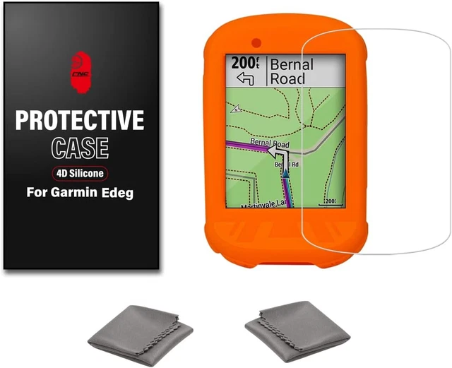 Per Garmin Edge 820 custodia protettiva GPS + pellicola in vetro temperato pellicola protettiva per schermo per Computer da bicicletta e Cover morbida in Silicone