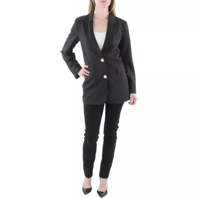 Vince Camuto Womens Black Office Business Two-Button Blazer Jacket 6 BHFO 0189