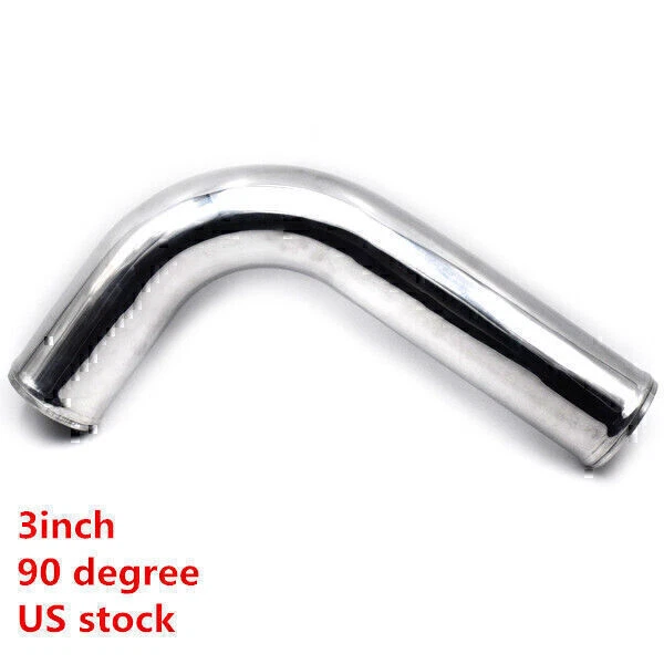3''/76mm 90 Degree Elbow Aluminum Turbo Intercooler Pipe Piping Tubing Parts US