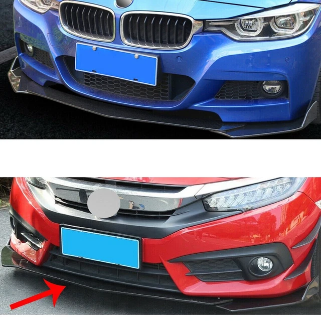 FRONT SPOILER FRONT Splitter Front V Type Sword Flap Aggressive Tuning ...