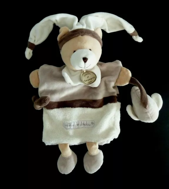 *. DOUDOU ET COMPAGNIE MARIONNETTE OURS GRAINES DE DOUDOU beige marron ET.NEUF*