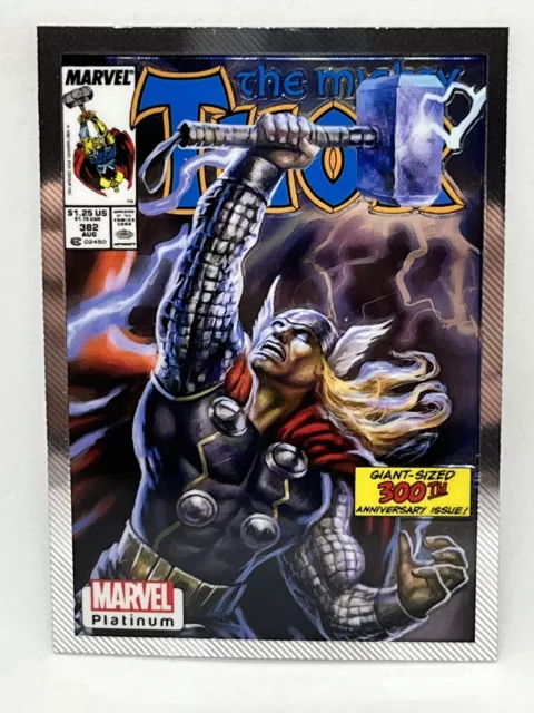 2023 UD Marvel Platinum Cover Variant #WI86 Thor