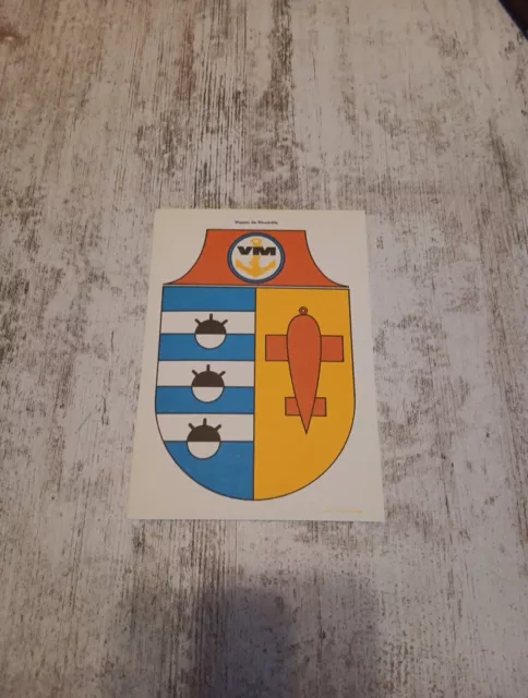 DDR NVA Volksmarine - Wappen der Räumkräfte Emblem Ehrengeschenk 1988 GDR