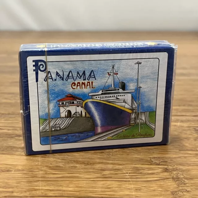 Vintage Panama Cana Souvenir Playing Cards New Unopened Deck Sealed Ship Sailing