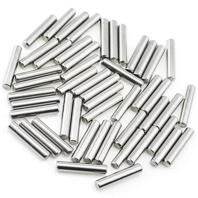 100Pcs 4mm x 20mm Dowel Pin Stainless Steel Shelf Support Pin Metal