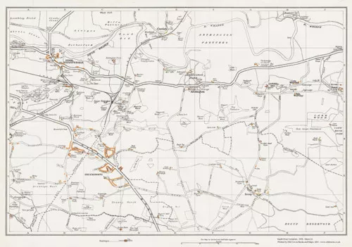 Bramhope & Pool in Wharfedale Yorkshire 1938 Map 12