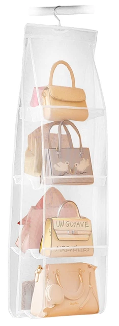 1 Paquete Organizador Cartera Bolso de Mano Colgante, 8 Bolsillos Fácil Acceso 46 L x 13.8W