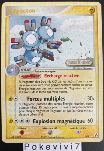 Carte Pokemon MAGNETON 22/92 Rare REVERSE Bloc EX Créateurs de Légendes FR