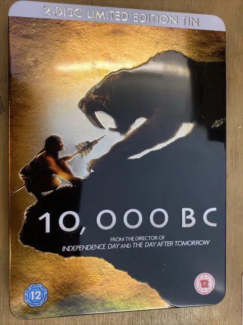 10,000 BC - 2-Disc Limited Edition Tin - DVD 2008  . Free UK Postage