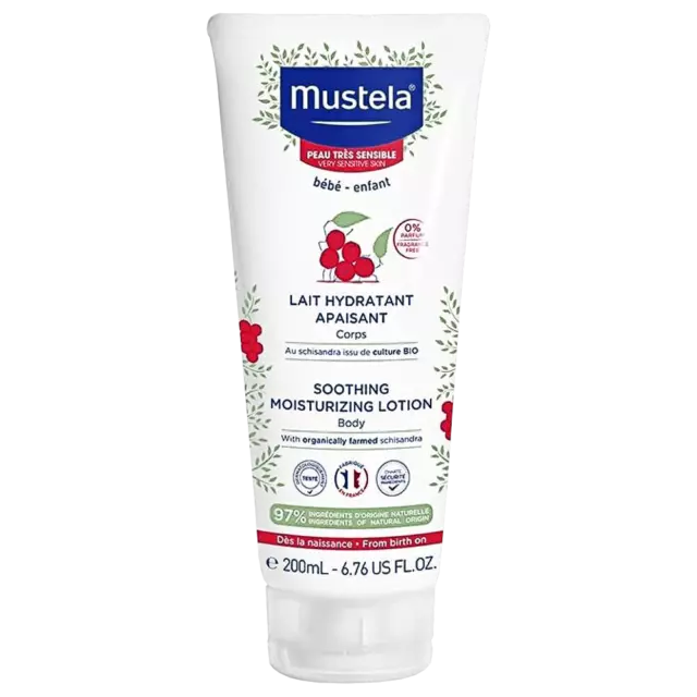 Mustela Soothing Moisturising Lotion 200mL Very Sensitive Skin Moisturizing