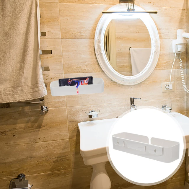 Organizador duradero de caja de almacenamiento de cosméticos colgante de pared contenedor de soleados