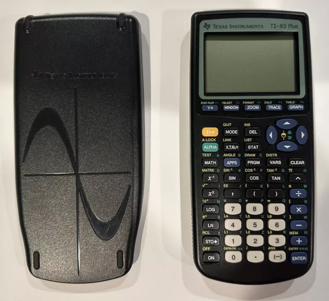Texas Instruments TI-83 Plus Graphing Calculator w/ Cover - Works