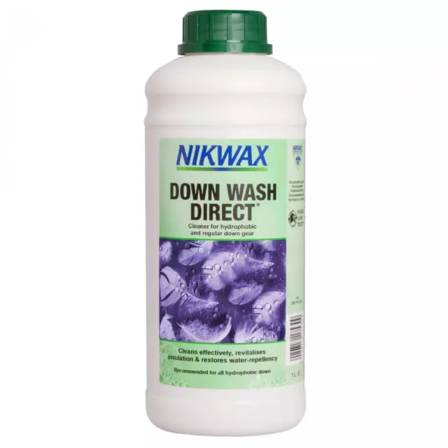 Nikwax Down Wash Direct Cleaner For Down Filled Clothing Water Repellency 1L