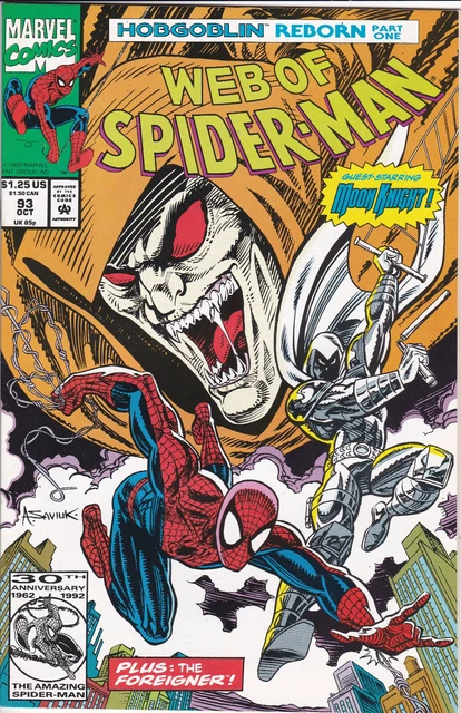 Web of Spider-Man #93 Vol. 1 (1985-1998, 2012)Marvel Comics,High Grade,Direct